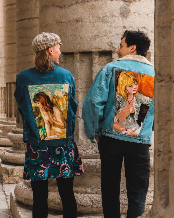 Seconde poche customise des vestes mixtes à l'aide de canevas