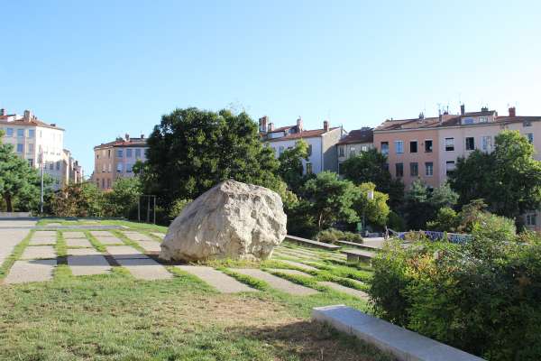Croix-Rousse : Panorama de l'esplanade du Gros Caillou © LV