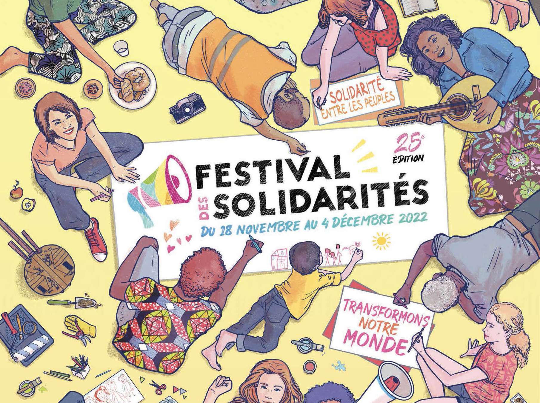 Affiche du Festival des Solidatrités 2022
